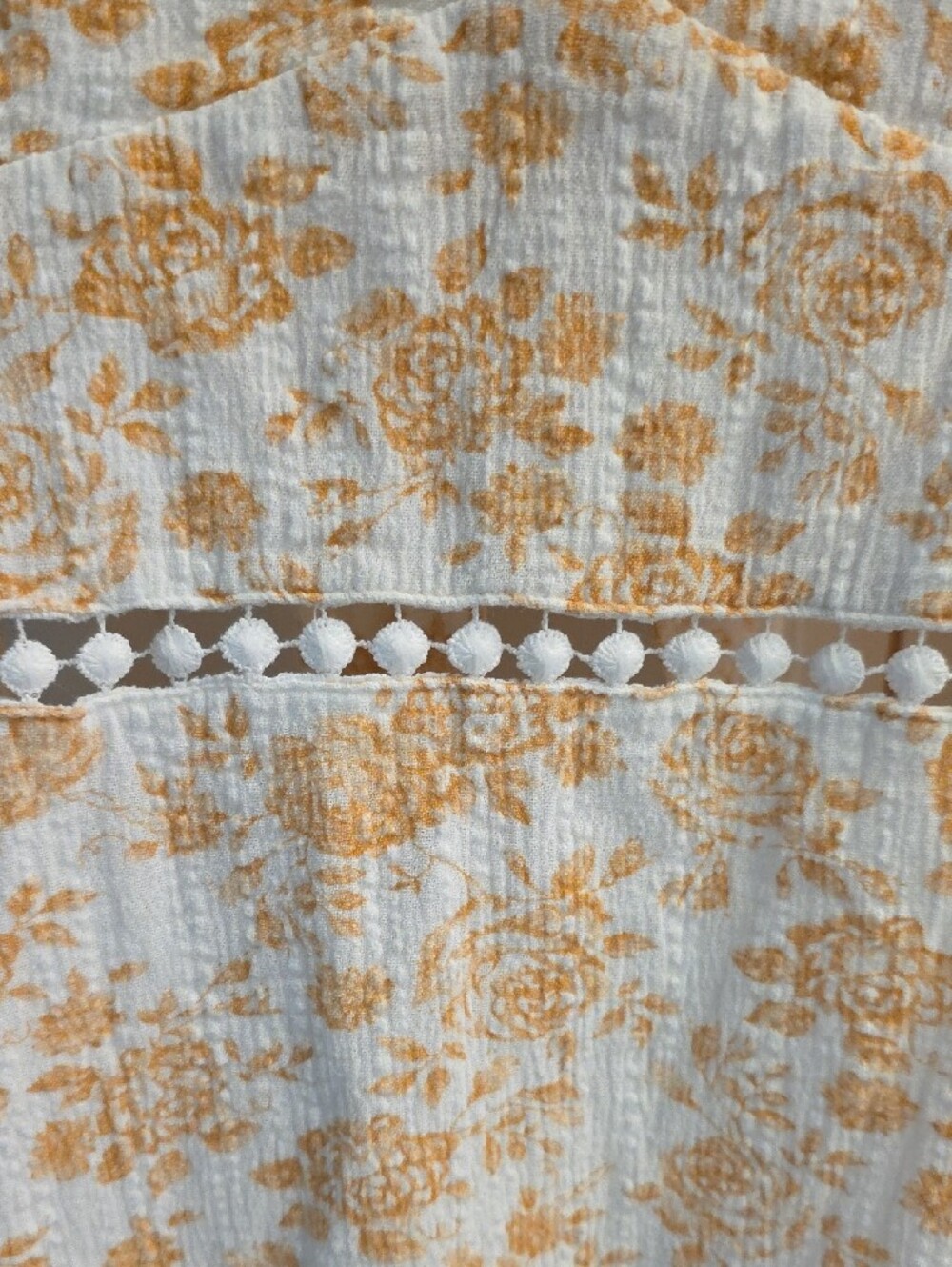 Floral Ruffle Sundress size L - White and Yellow - Picture 2 of 6
